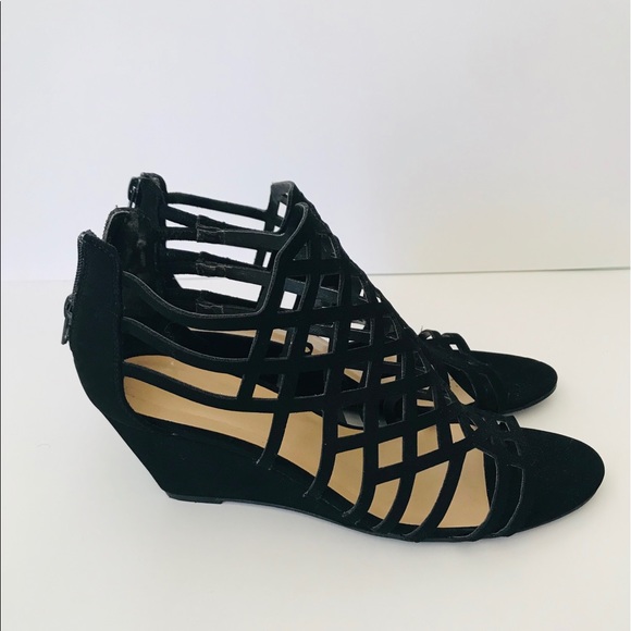 Jasmine Lasers Cutoff wedge Sandals - Picture 2 of 5